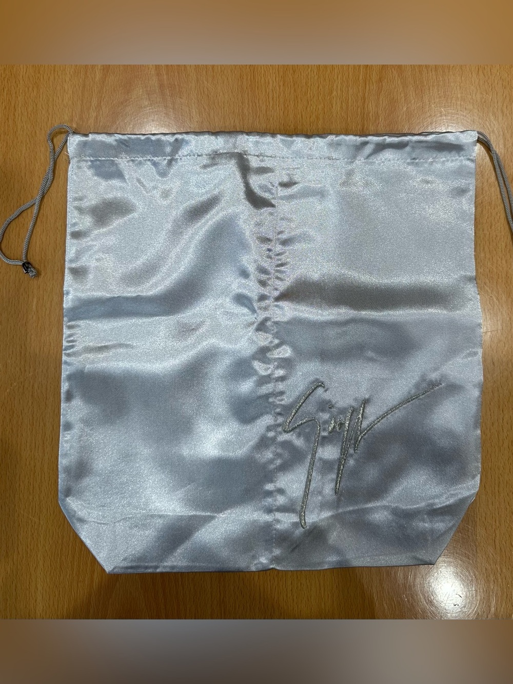 Giuseppe zanotti Satin Drawstring shoe storage Dust Bag - Silver